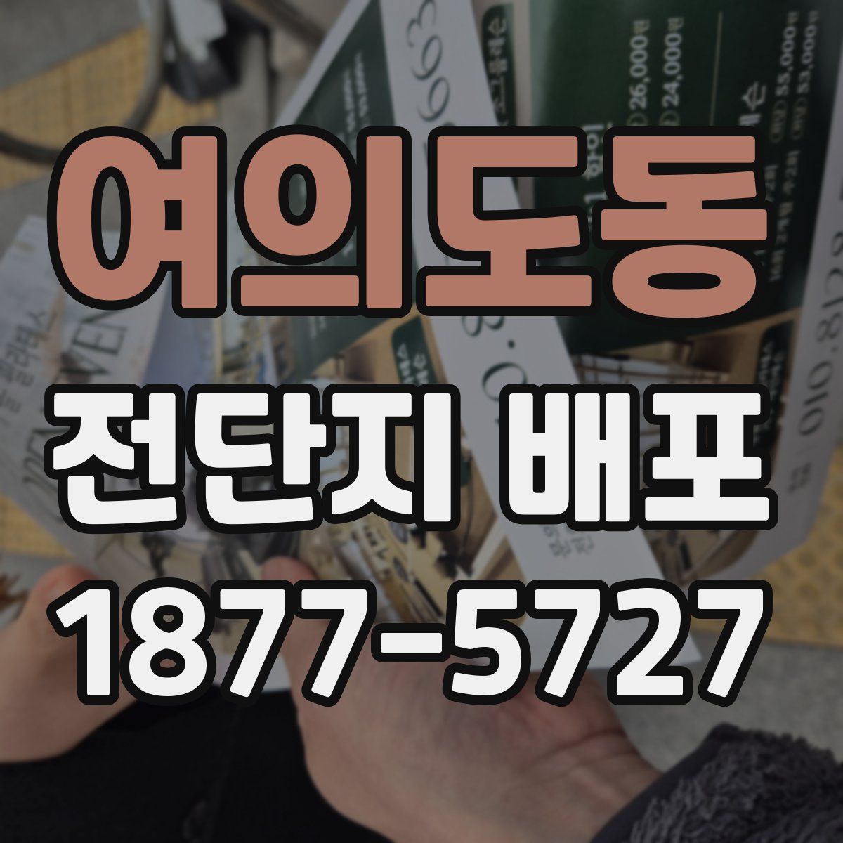 여의도동 전단지 배포
