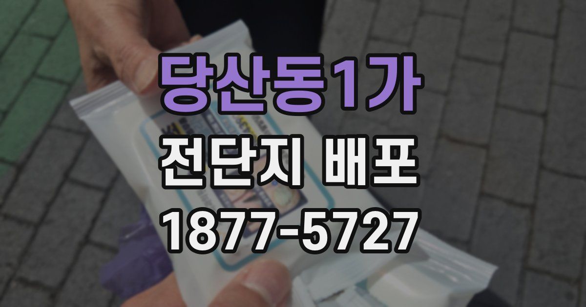 당산동1가 전단지 배포