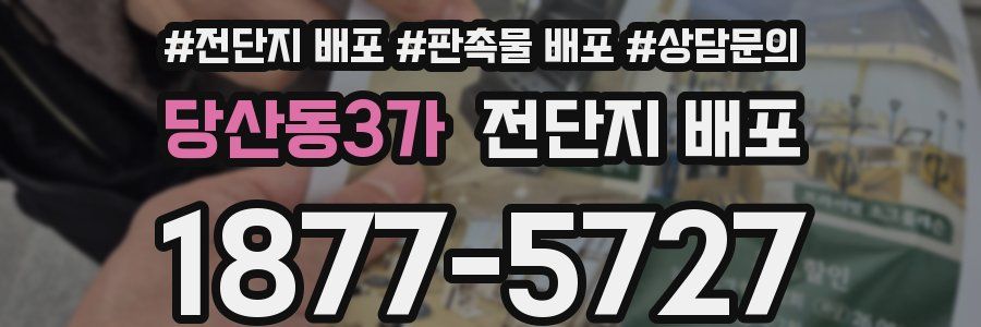 당산동3가 전단지 배포