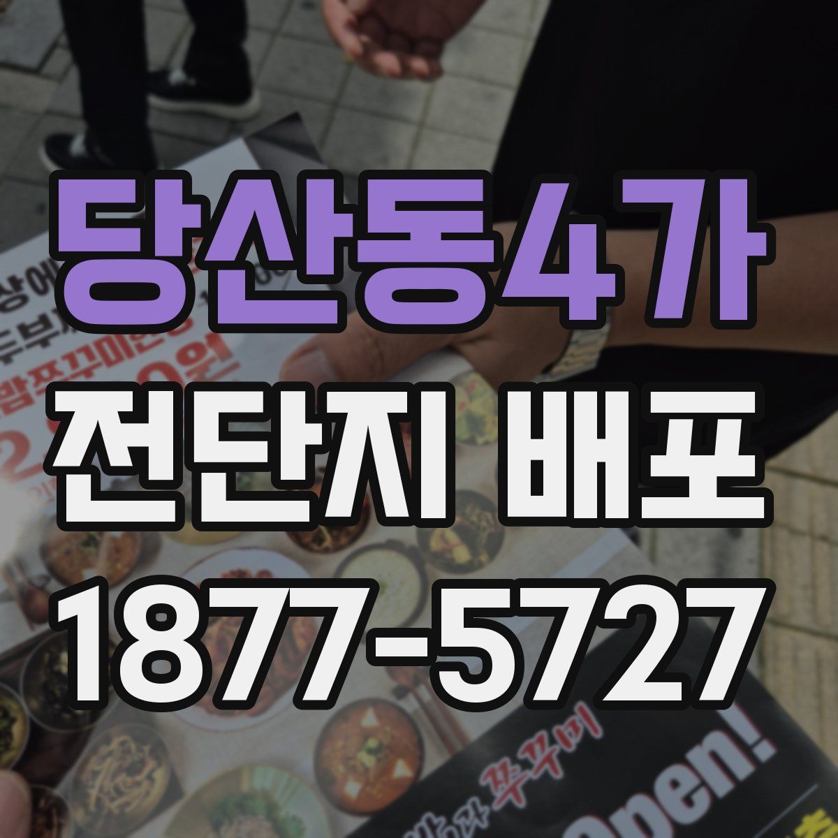 당산동4가 전단지 배포