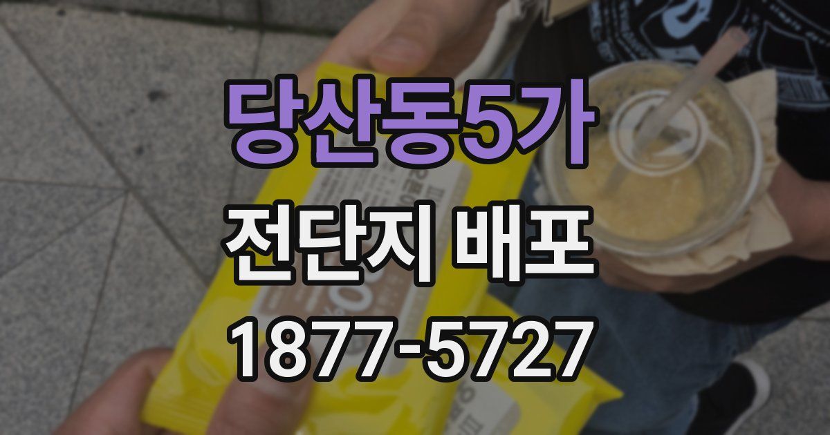 당산동5가 전단지 배포