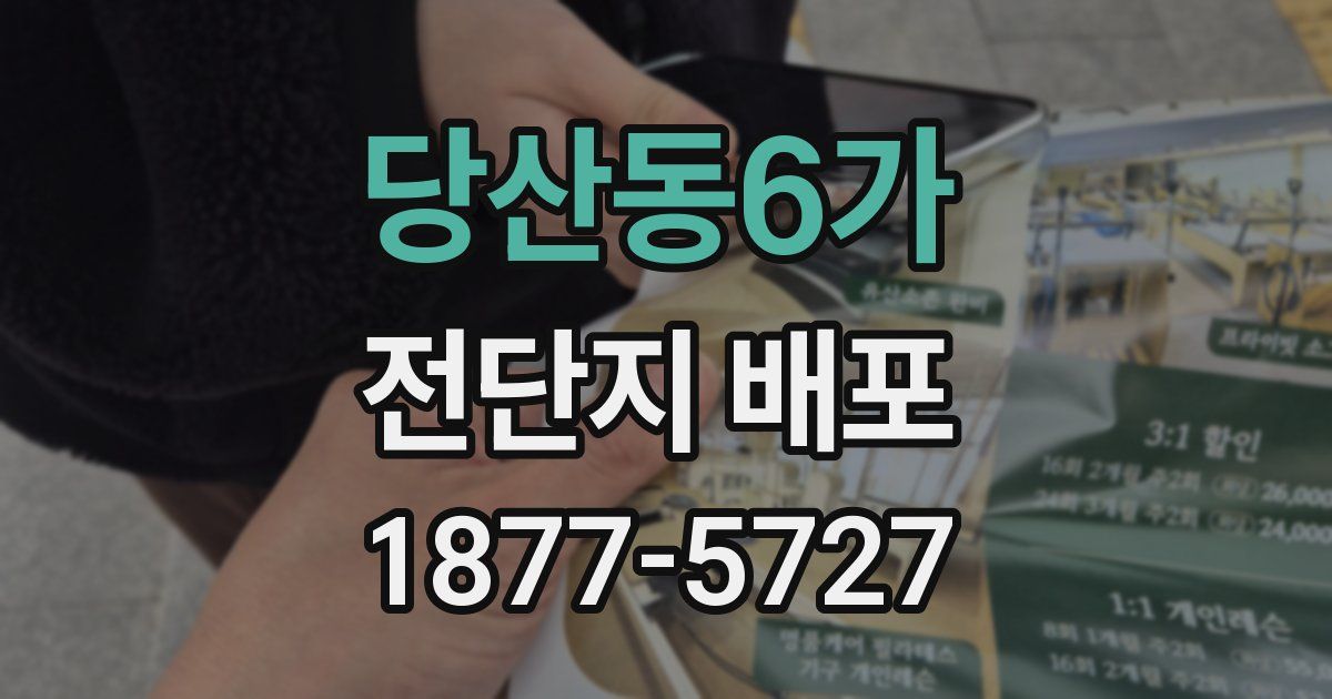 당산동6가 전단지 배포