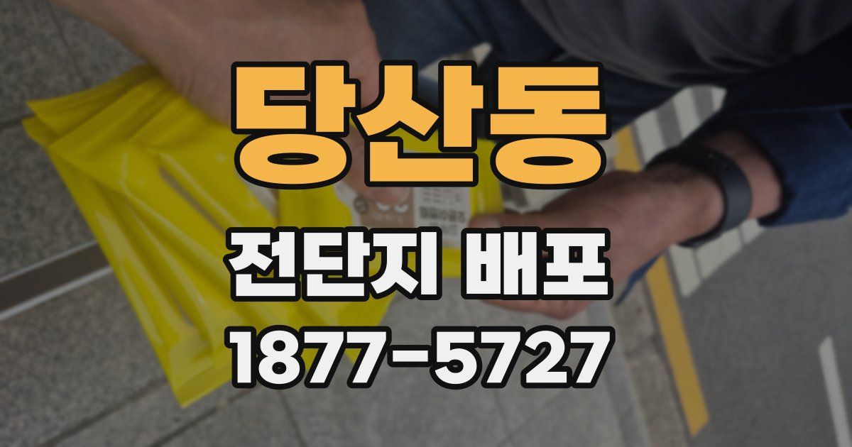 당산동 전단지 배포