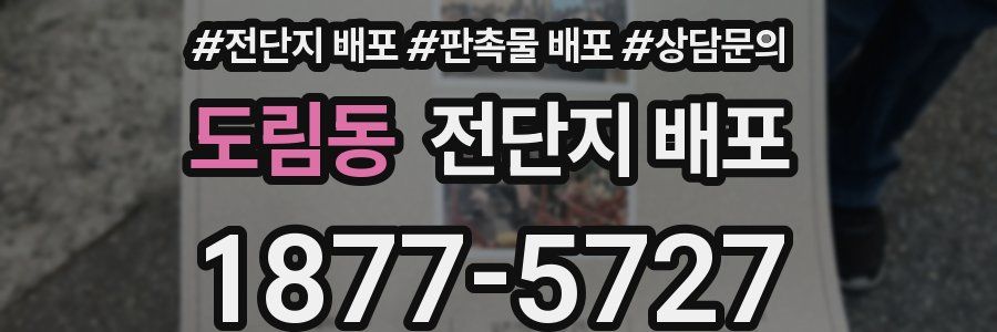 도림동 전단지 배포