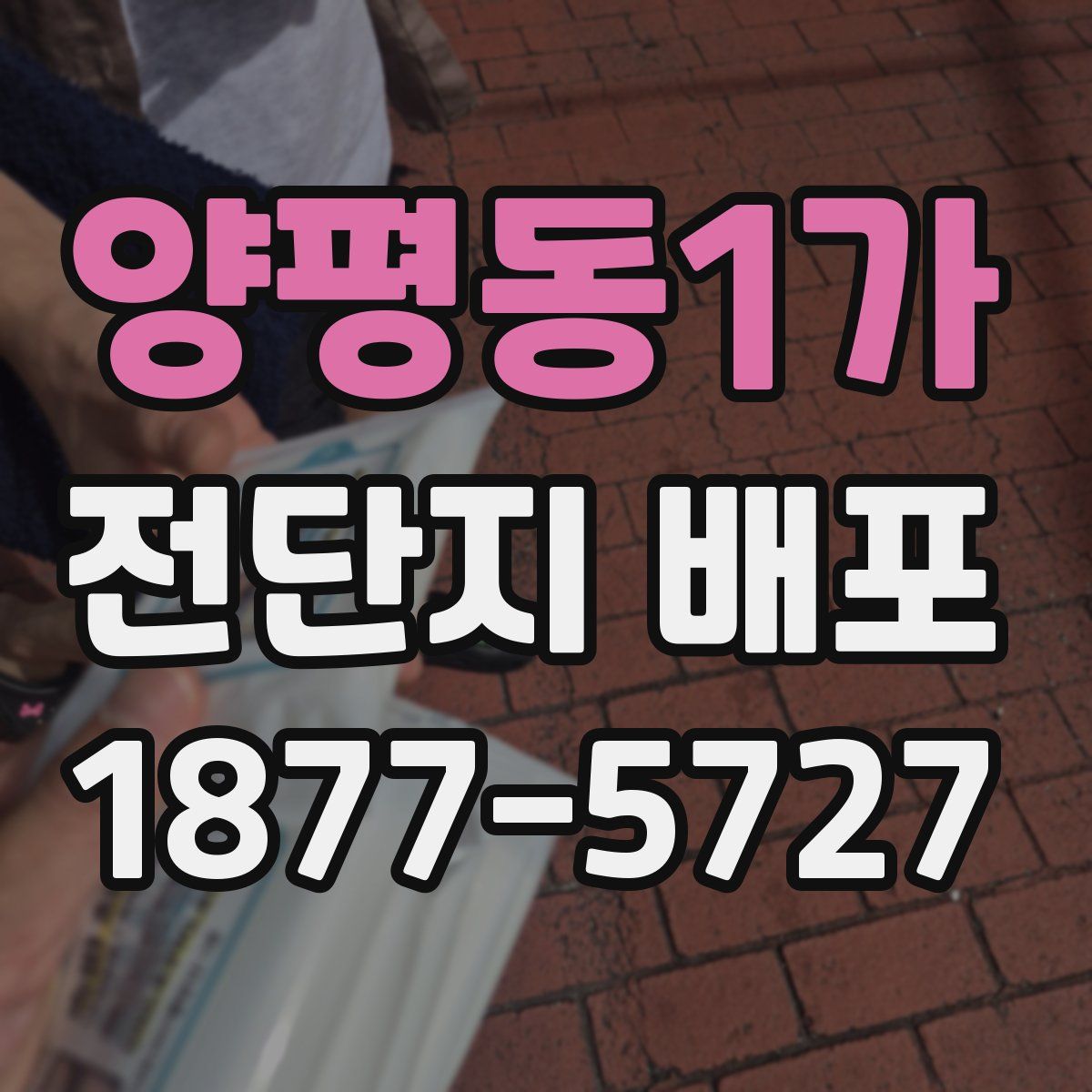 양평동1가 전단지 배포