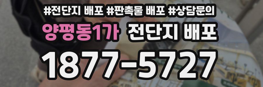 양평동1가 전단지 배포
