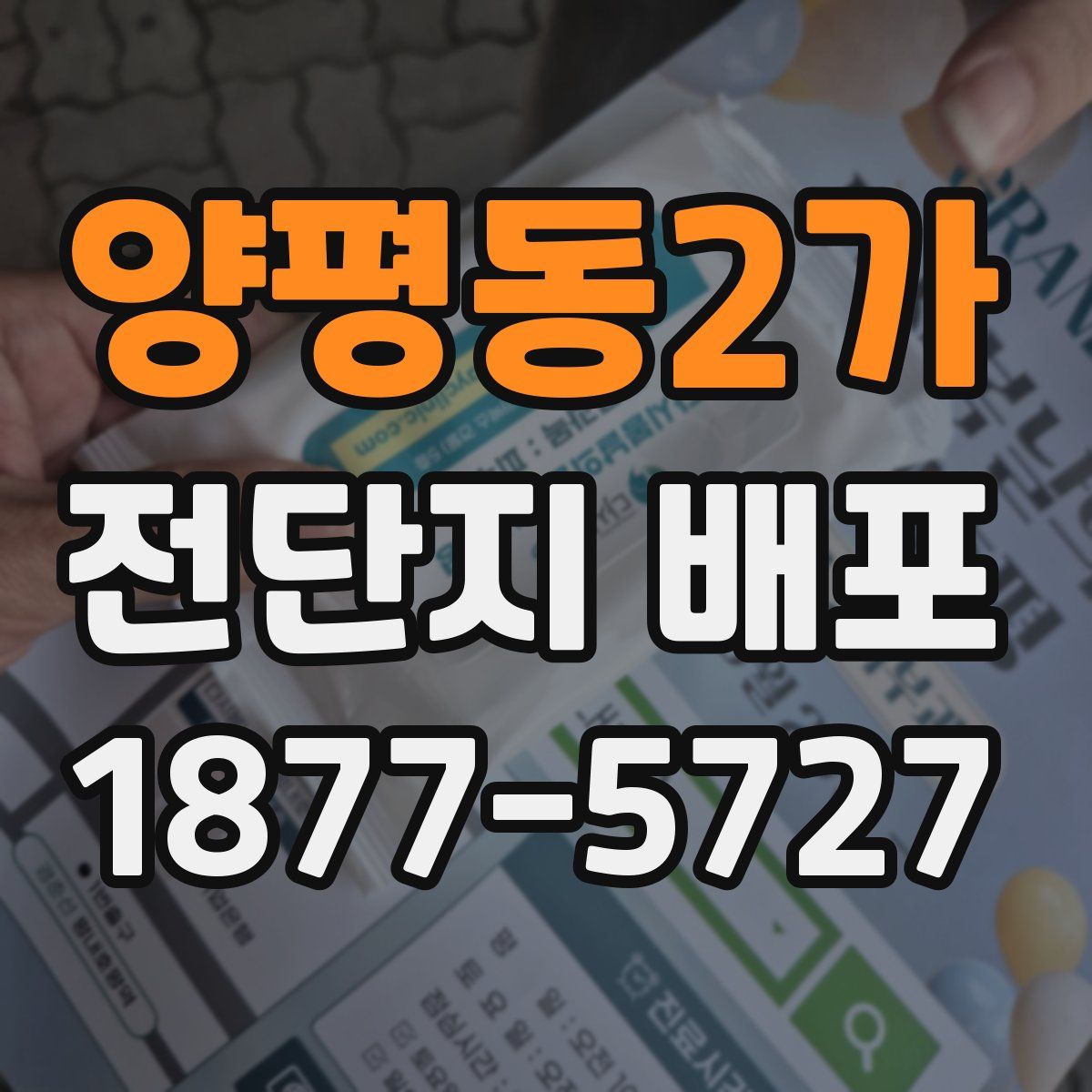 양평동2가 전단지 배포