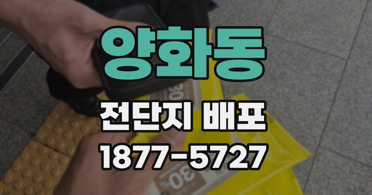 양화동 전단지 배포