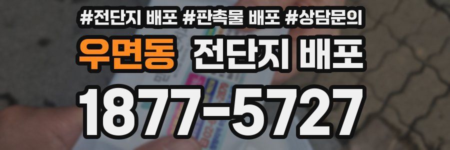 우면동 전단지 배포