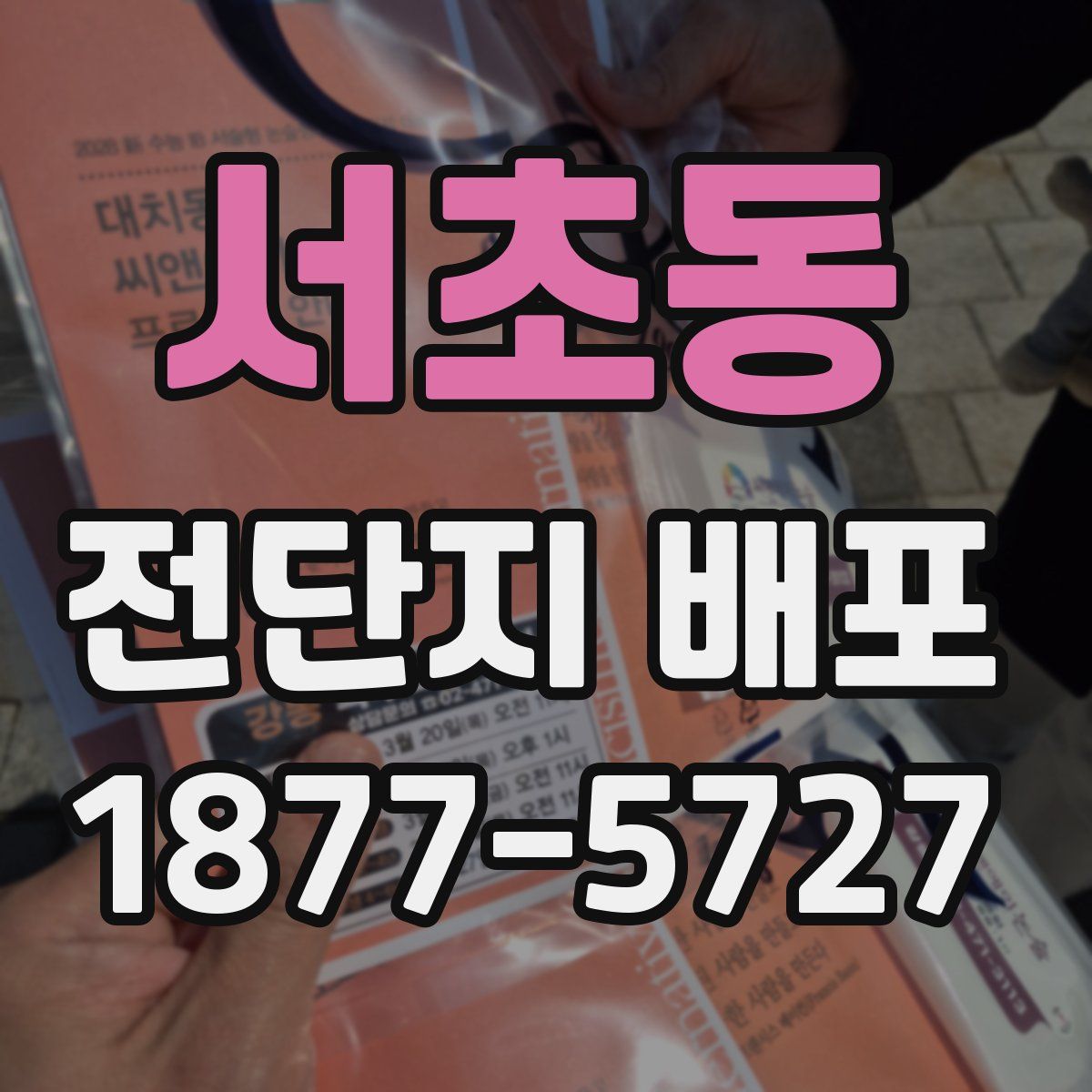서초동 전단지 배포