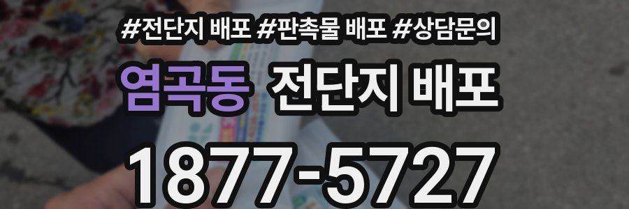 염곡동 전단지 배포