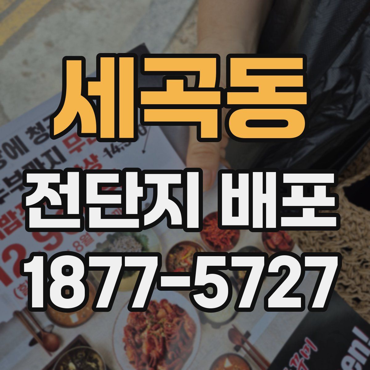 세곡동 전단지 배포