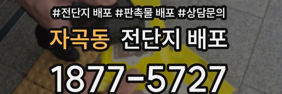 자곡동 전단지 배포