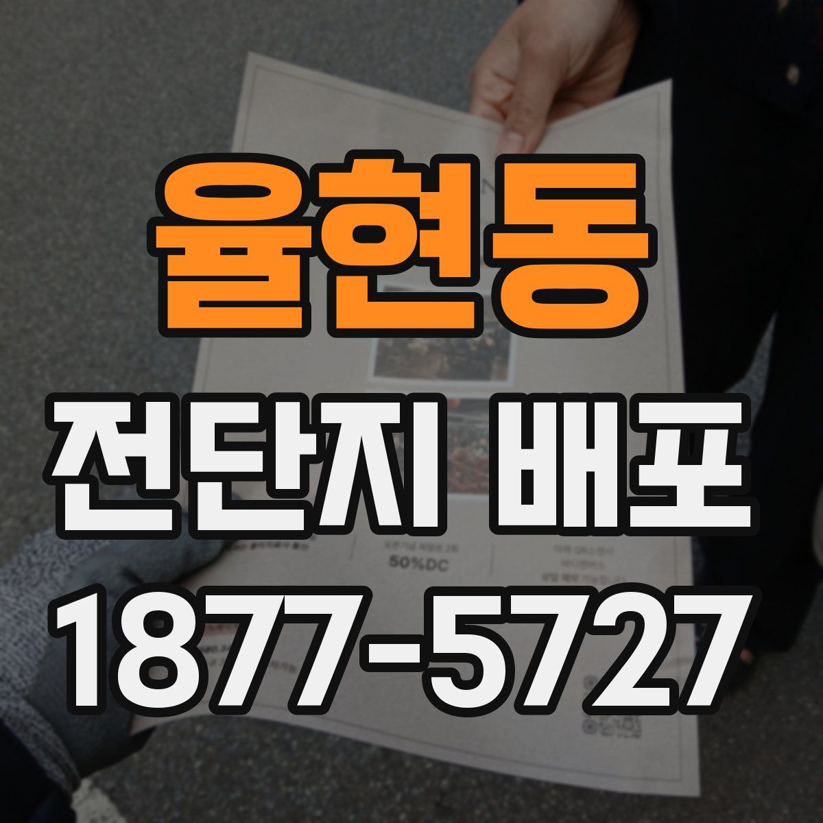 율현동 전단지 배포