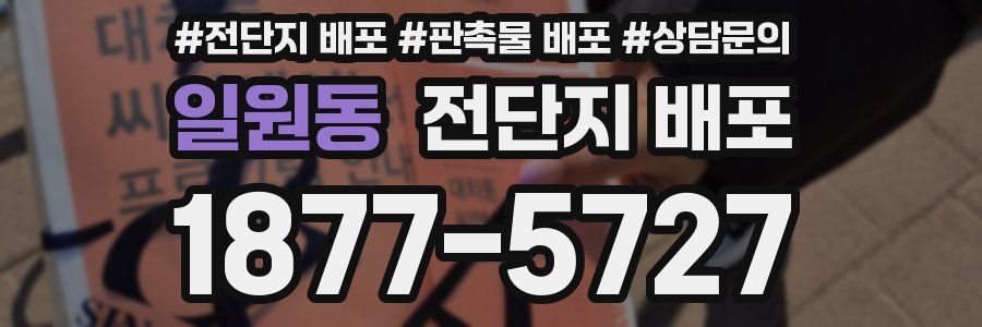 일원동 전단지 배포