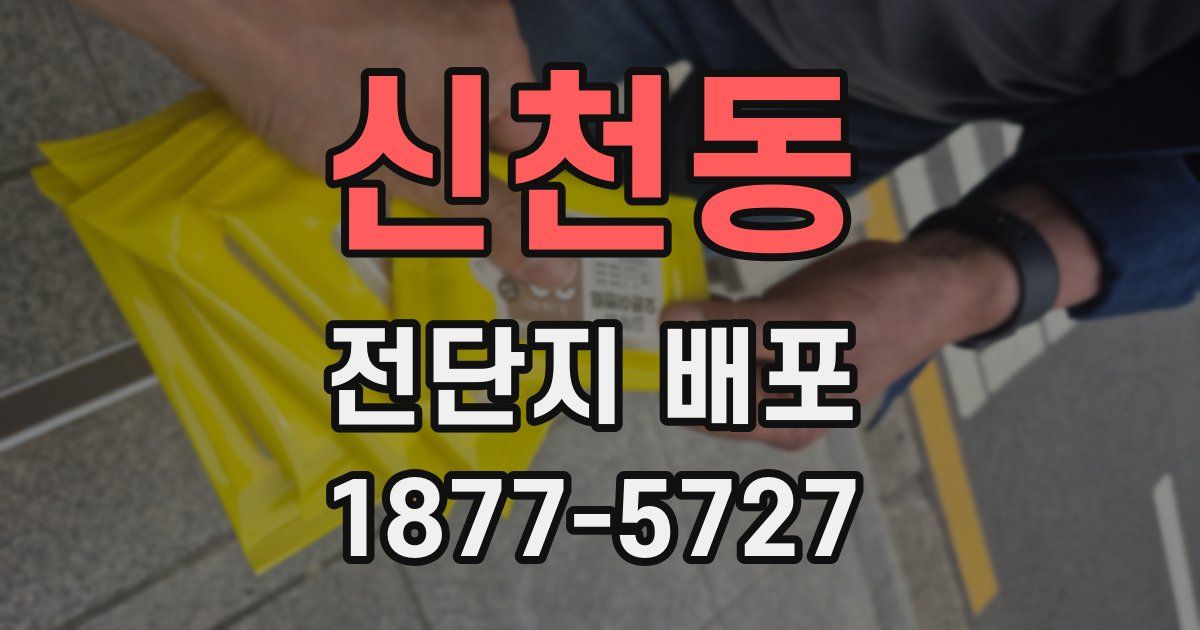신천동 전단지 배포