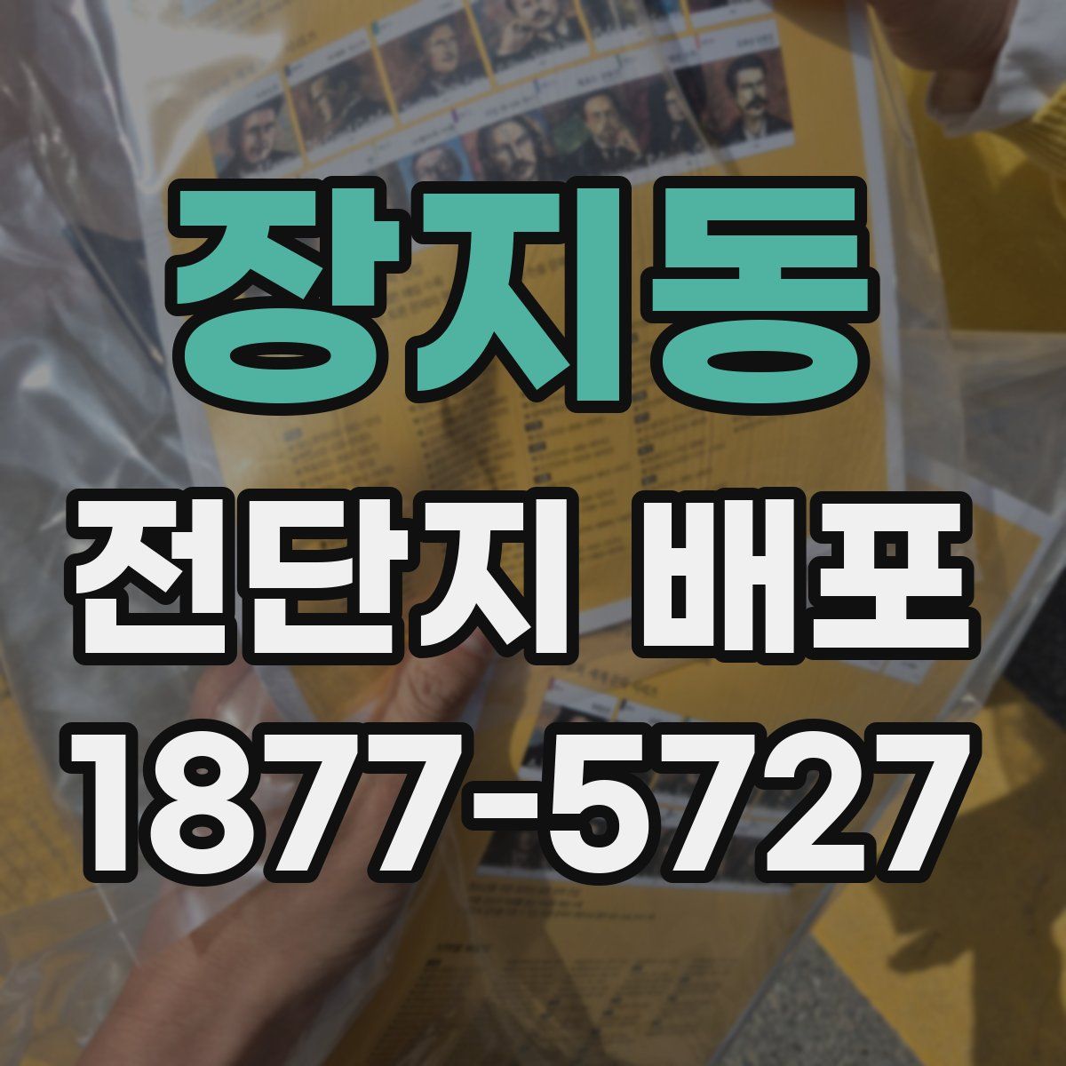 장지동 전단지 배포