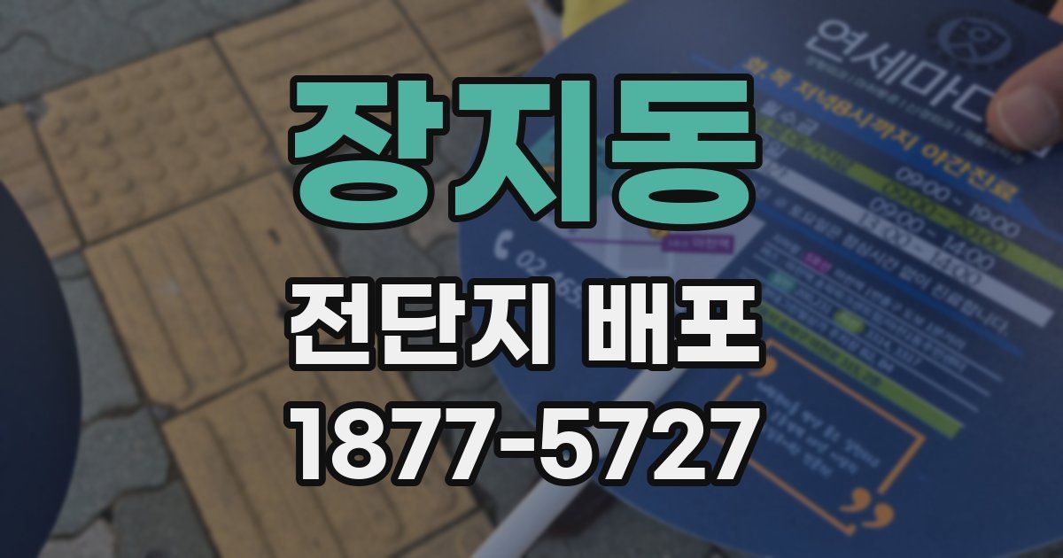 장지동 전단지 배포