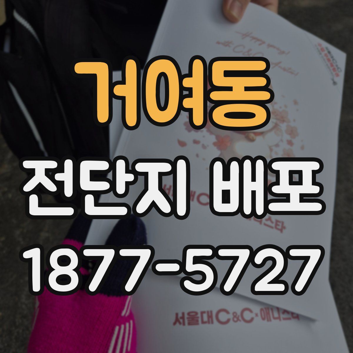 거여동 전단지 배포