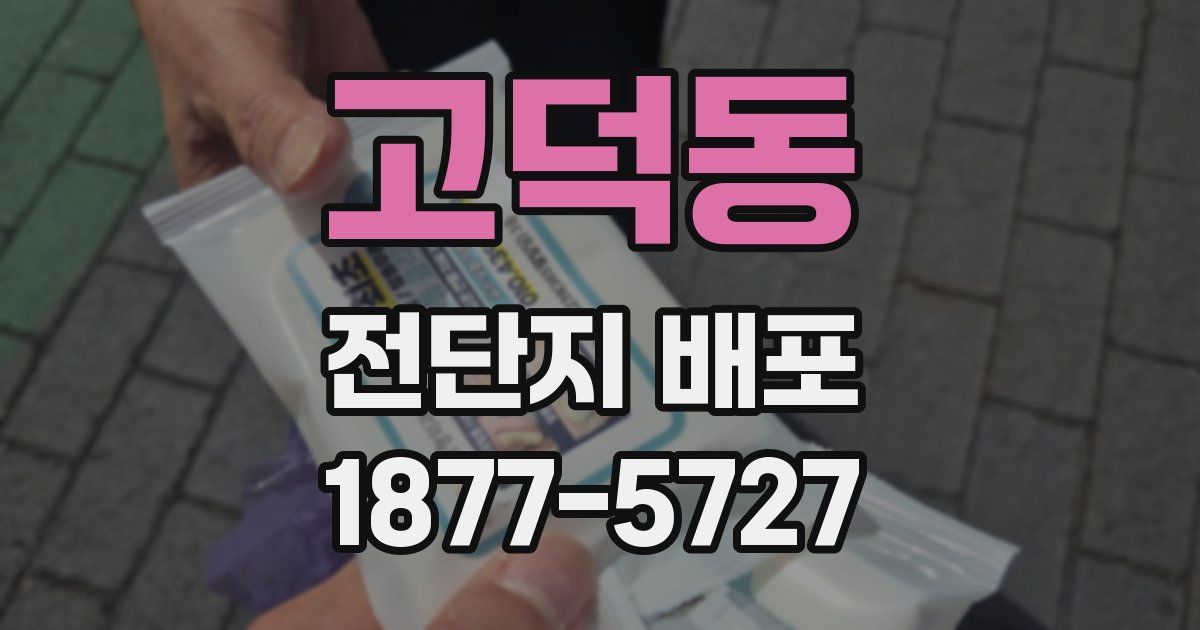 고덕동 전단지 배포