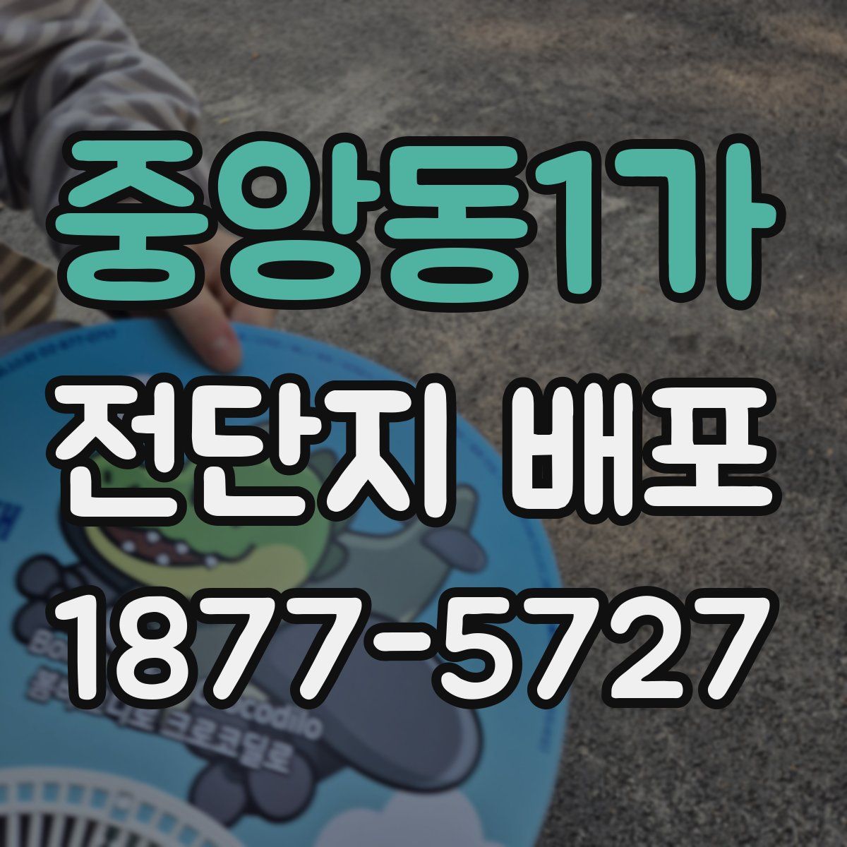 중앙동1가 전단지 배포