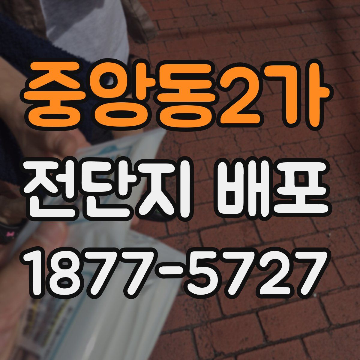 중앙동2가 전단지 배포