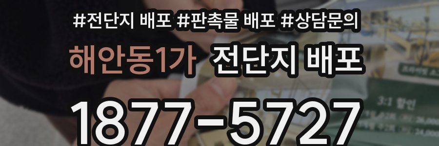 해안동1가 전단지 배포