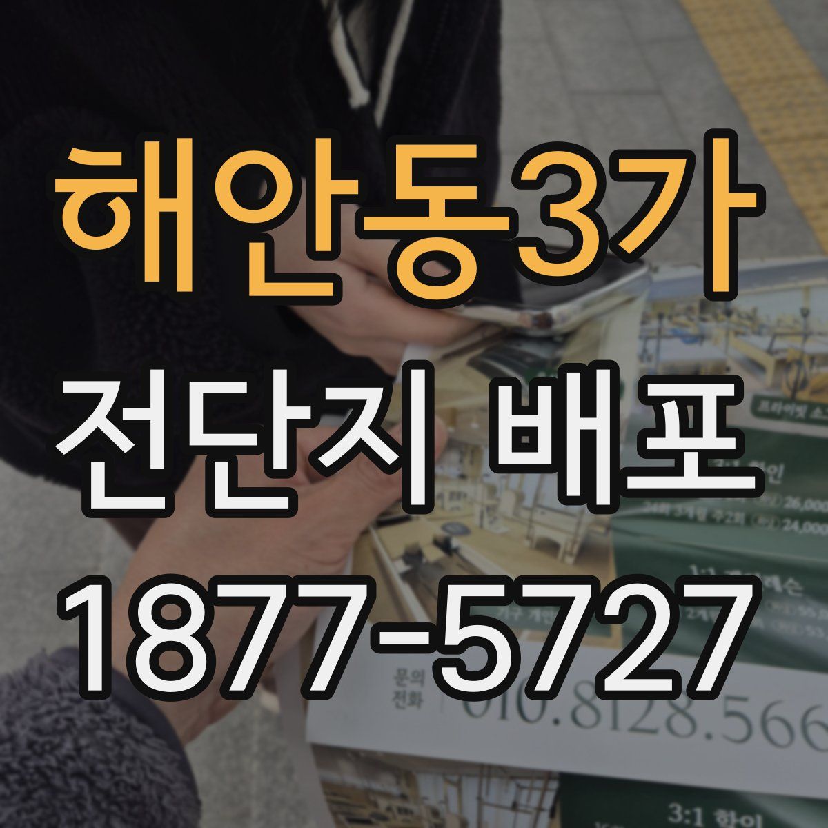 해안동3가 전단지 배포