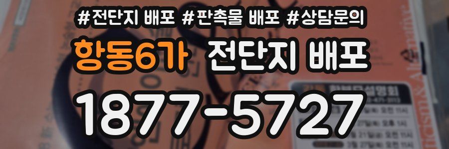 항동6가 전단지 배포