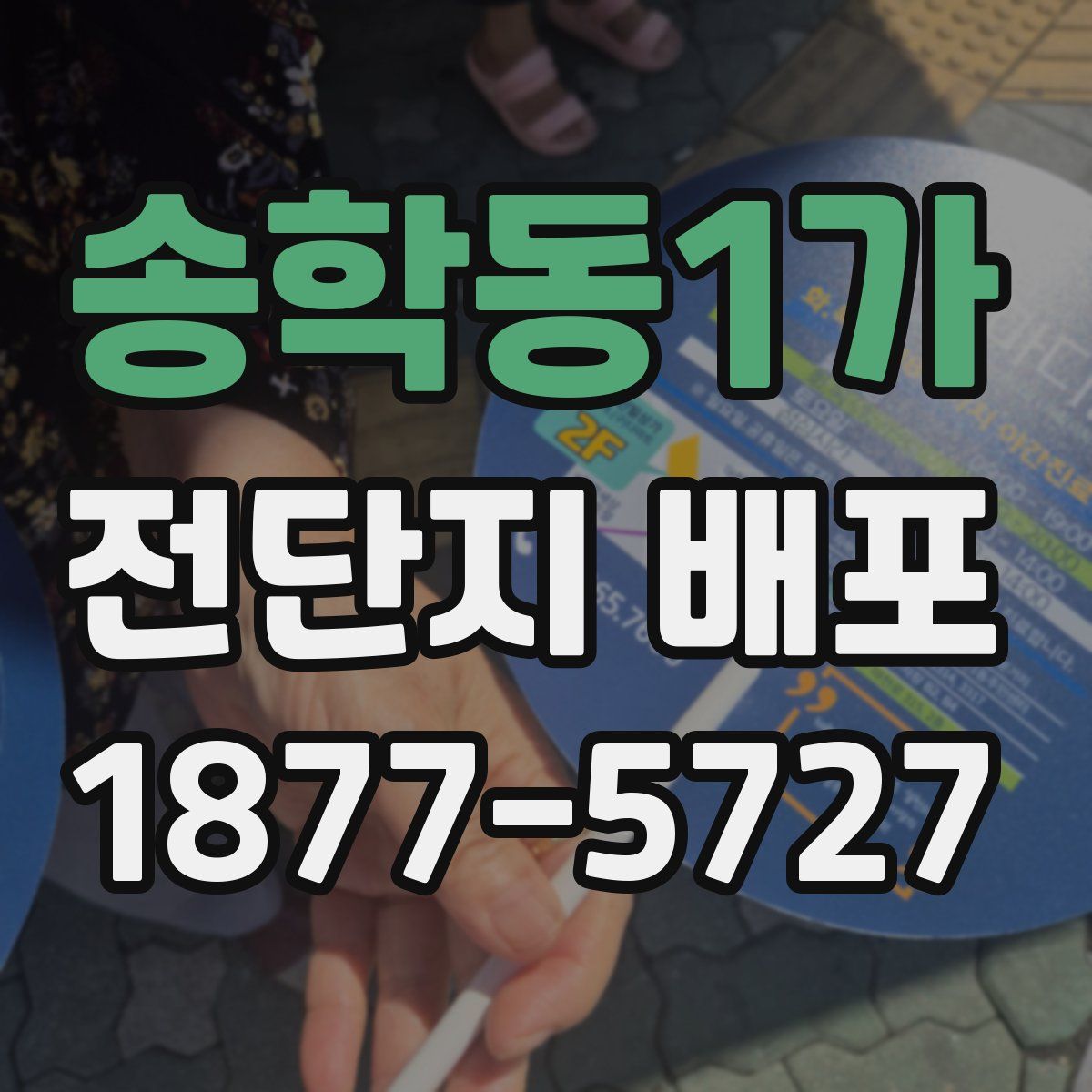 송학동1가 전단지 배포