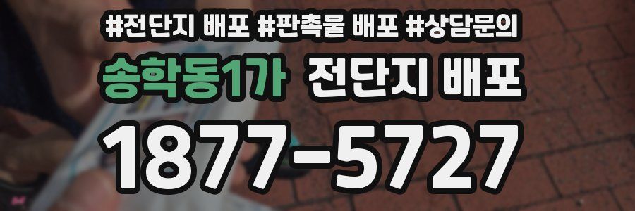 송학동1가 전단지 배포