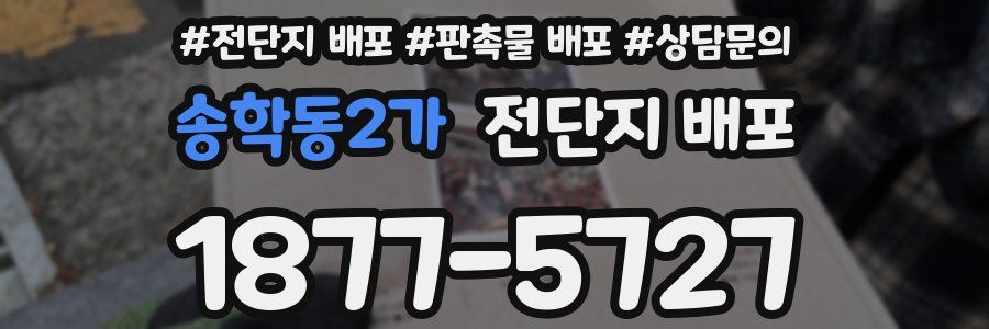 송학동2가 전단지 배포