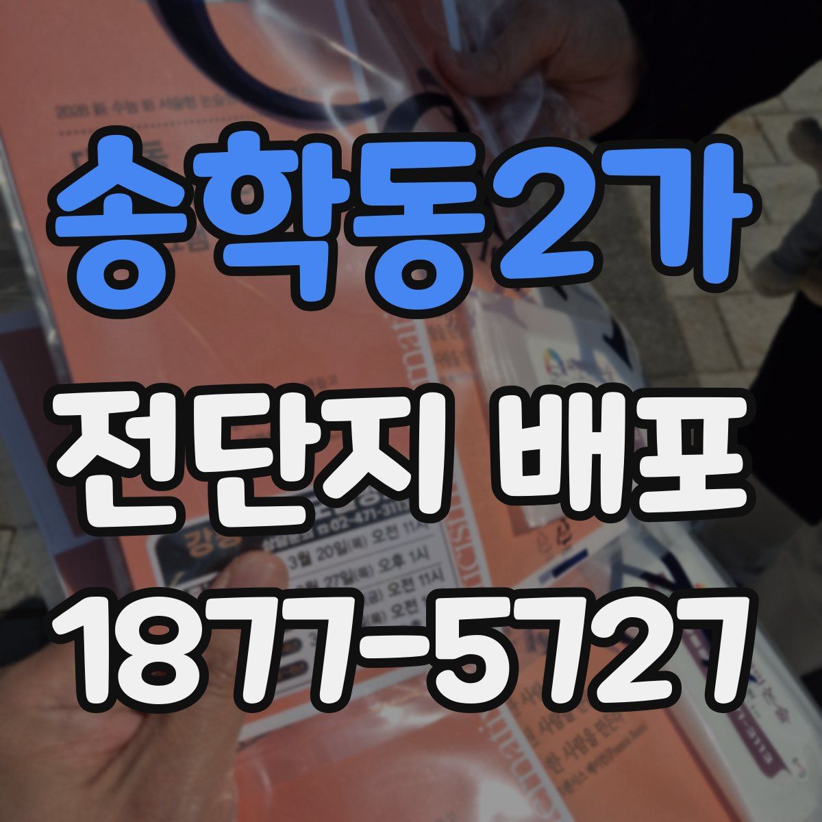 송학동2가 전단지 배포