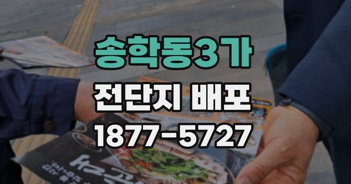 송학동3가 전단지 배포