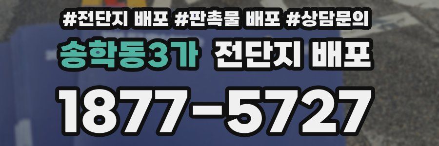 송학동3가 전단지 배포