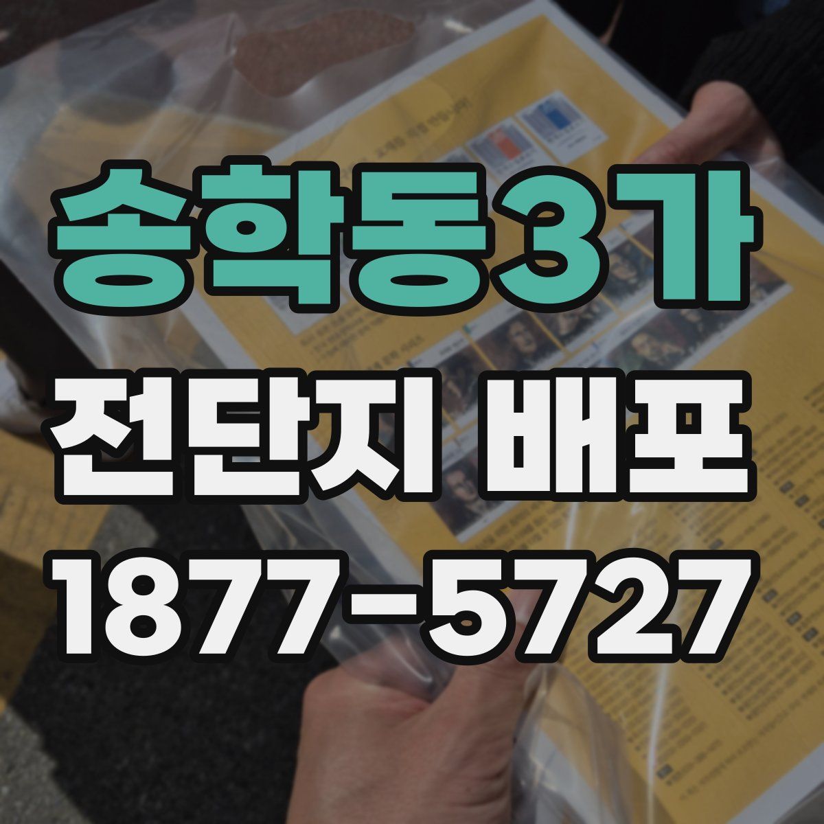 송학동3가 전단지 배포