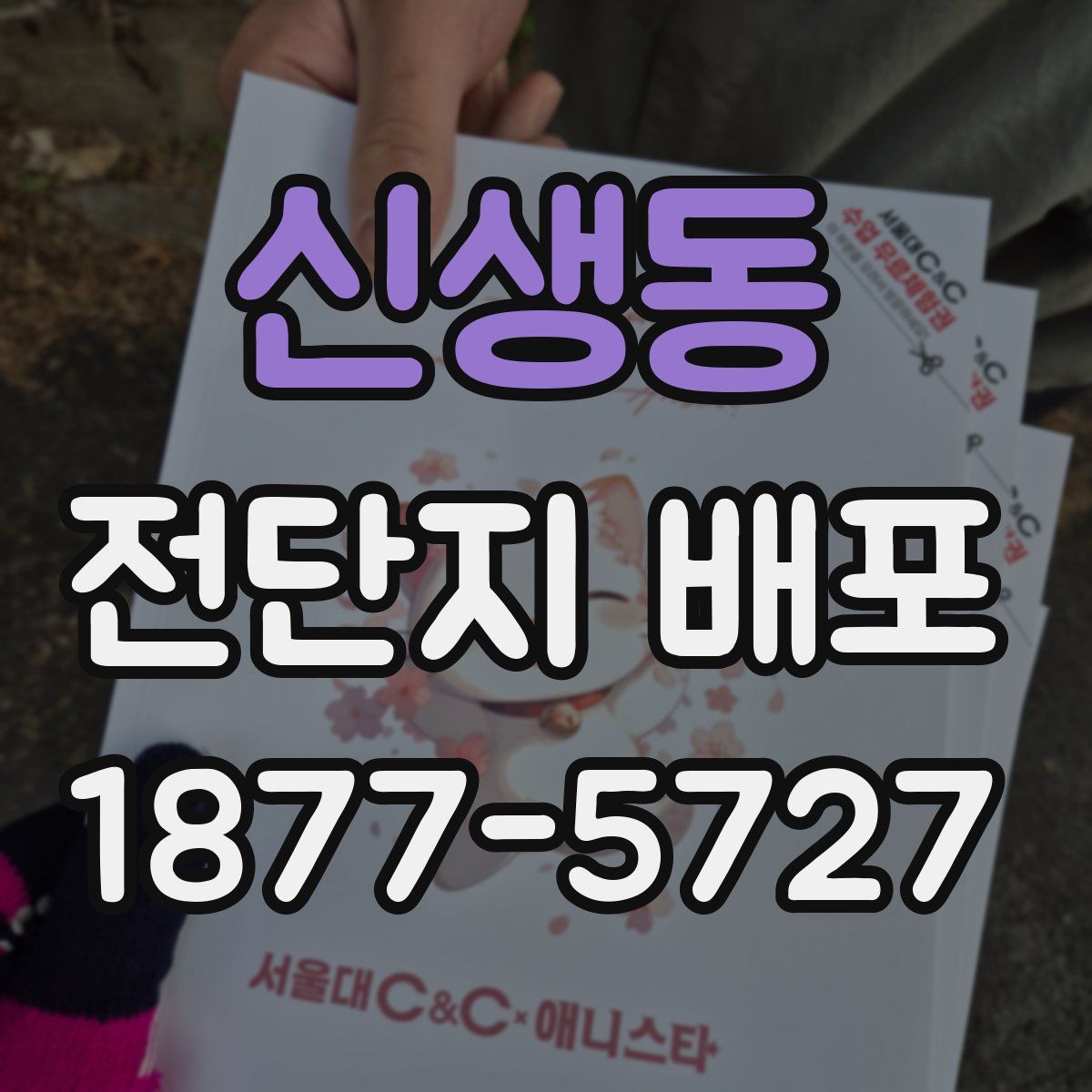 신생동 전단지 배포