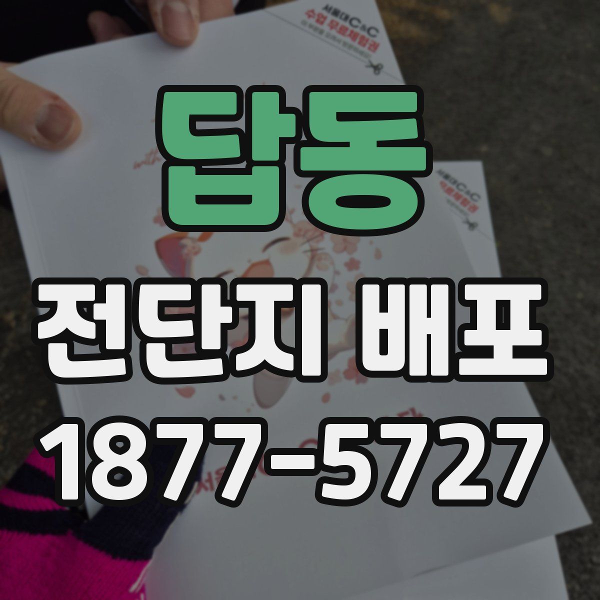 답동 전단지 배포