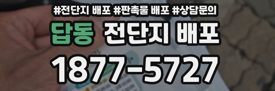 답동 전단지 배포