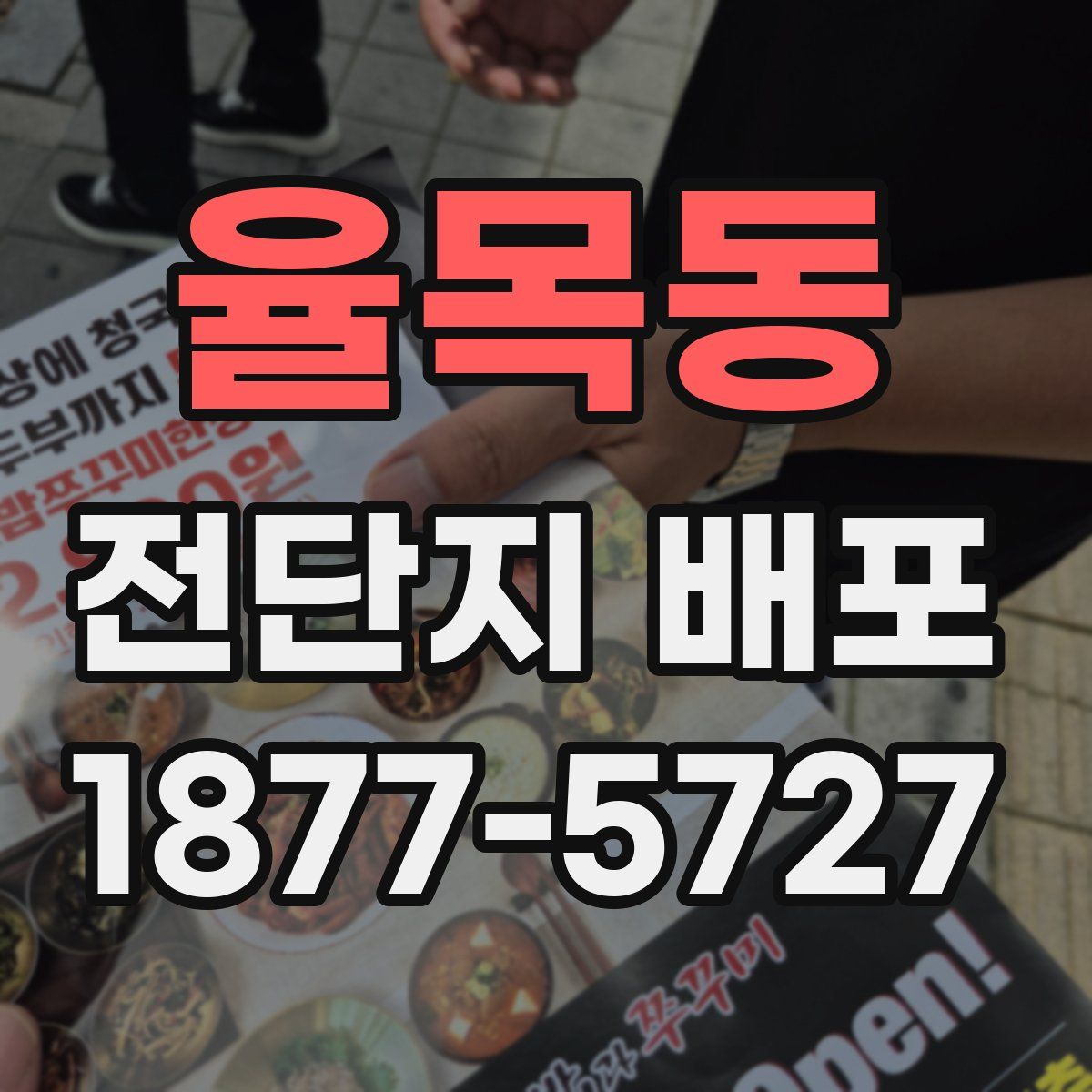 율목동 전단지 배포