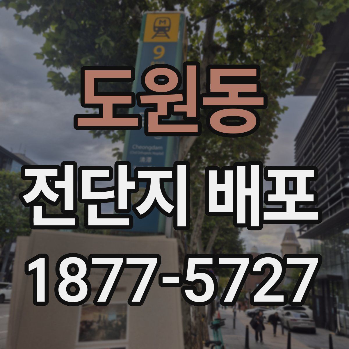 도원동 전단지 배포