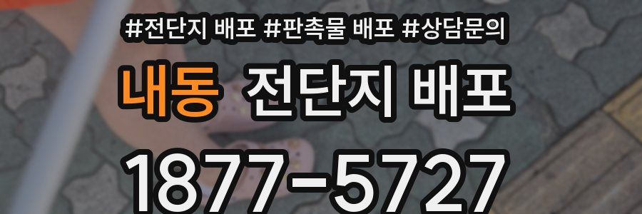 내동 전단지 배포