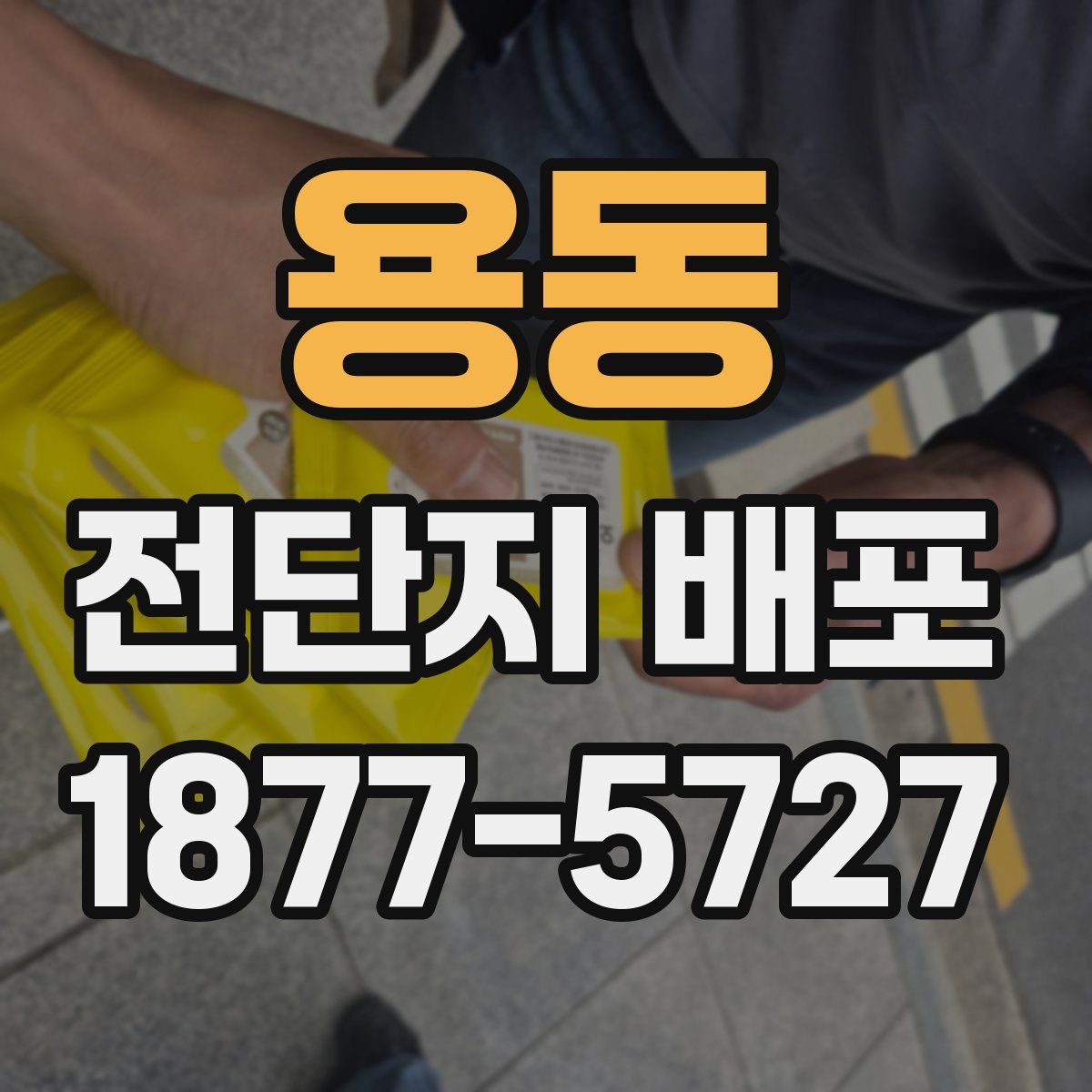 용동 전단지 배포