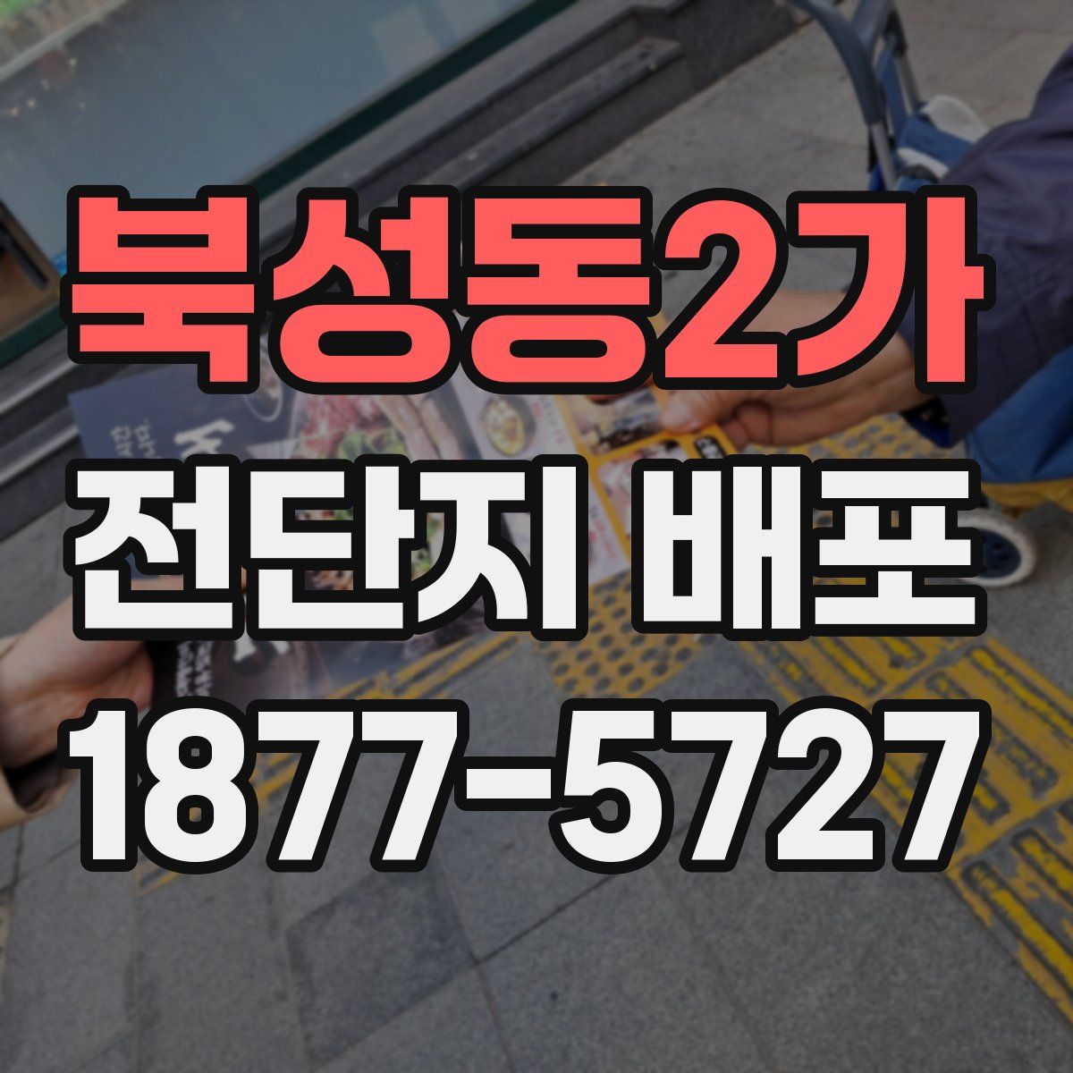 북성동2가 전단지 배포