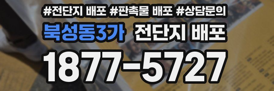북성동3가 전단지 배포