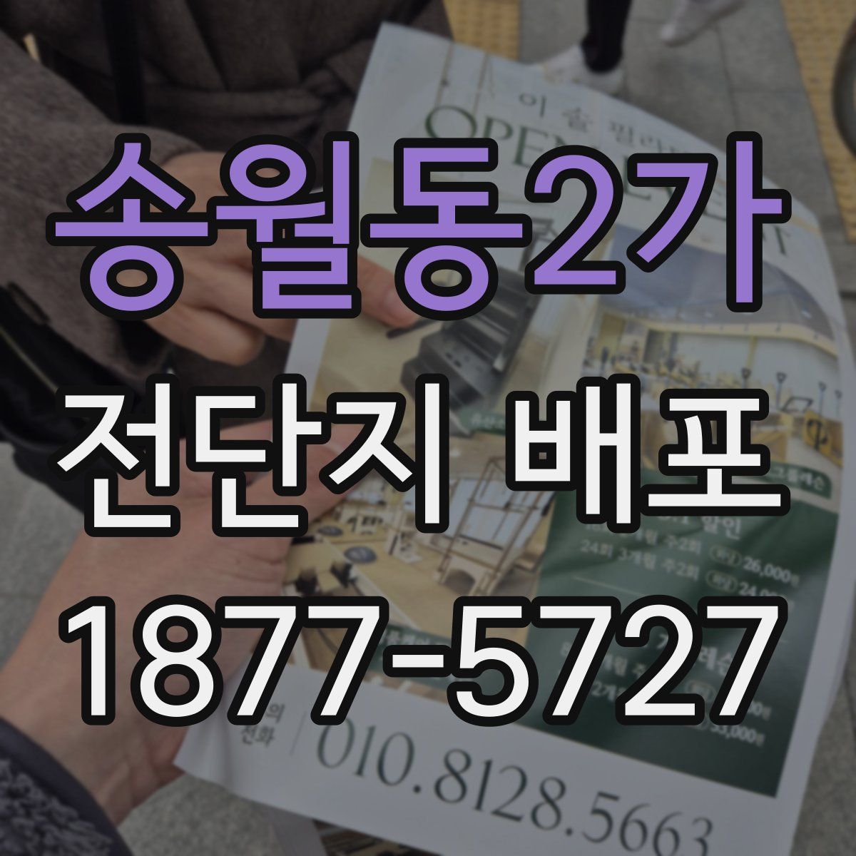 송월동2가 전단지 배포