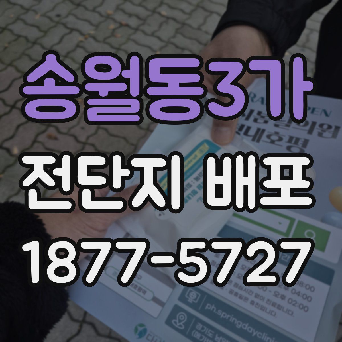 송월동3가 전단지 배포