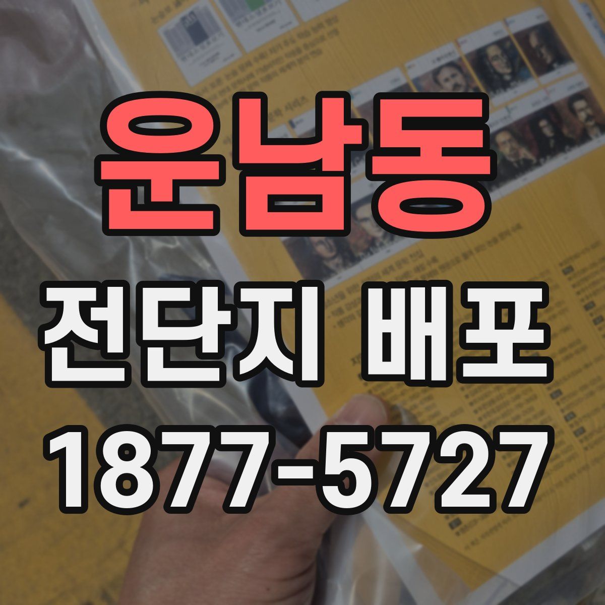 운남동 전단지 배포