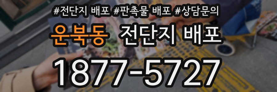 운북동 전단지 배포