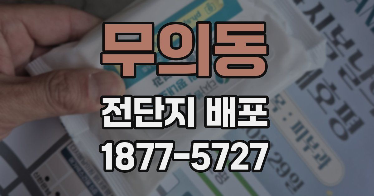 무의동 전단지 배포